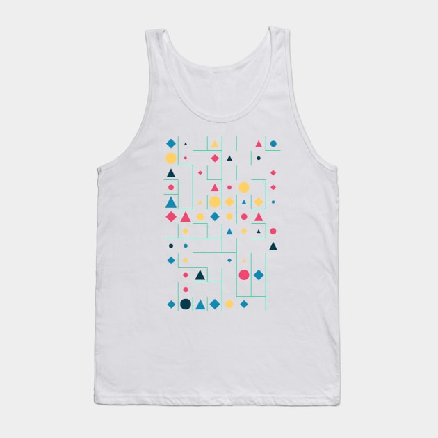 Amazing Geometric Animated Shape Pattern #6 Tank Top by Trendy-Now